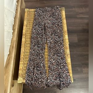 Cheetah Print Bellbottom Pants